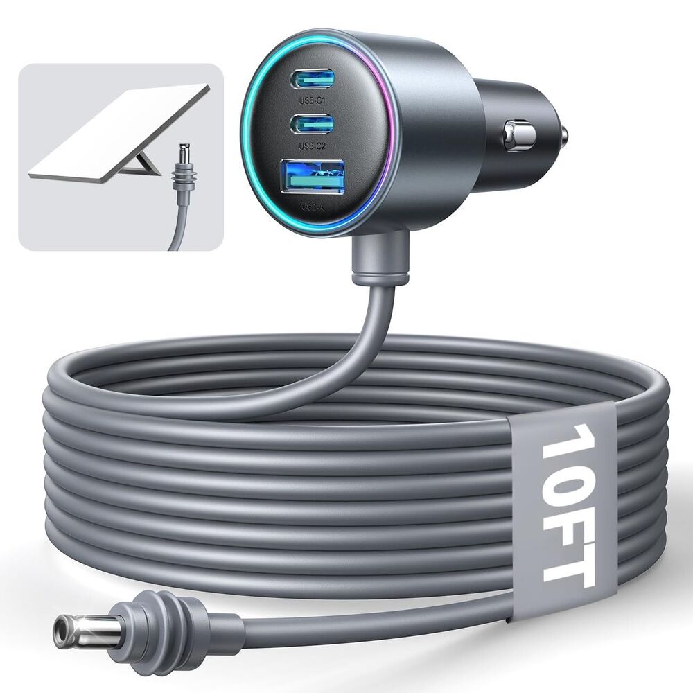 JOYROOM Starlink Mini Car Charger Adapter 10' Cable 12V 24V PD 45W USB 30W RV DC